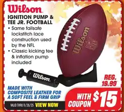 Big 5 Wilson Ignition Pump & Tee Jr. Football offer