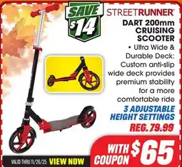 Big 5 Street Runner Dart 200mm Cruising Scooter offer