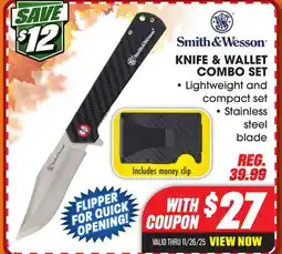 Big 5 Smith & Wesson Knife and Wallet Combo Set offer