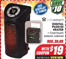Big 5 Lifesmart Digital Plug-In Heater offer