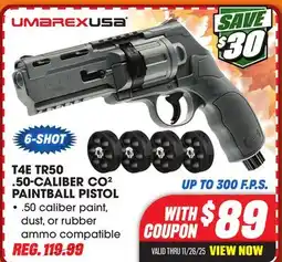 Big 5 Umarex T4E TR50 .50-Caliber CO2 Paintball Pistol offer