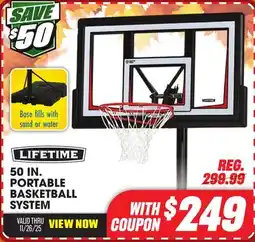 Big 5 Lifetime 50 Portable Basketball Hoop offer