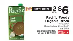 ShopRite Pacific Foods Organic Broth offer