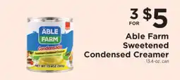 ShopRite Able Farm Sweetened Condensed Creamer offer