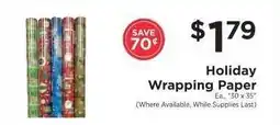 ShopRite Holiday Wrapping Paper offer