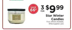 ShopRite Star Winter Candles offer