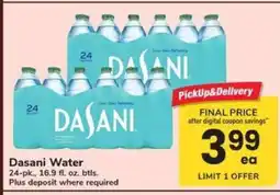 Safeway Dasani Water offer