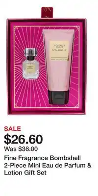 Victoria's Secret Fine Fragrance Bombshell 2-Piece Mini Eau de Parfum & Lotion Gift Set offer