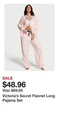 Victoria's Secret Victoria's Secret Flannel Long Pajama Set offer