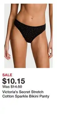 Victoria's Secret Victoria's Secret Stretch Cotton Sparkle Bikini Panty offer