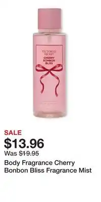 Victoria's Secret Body Fragrance Cherry Bonbon Bliss Fragrance Mist offer