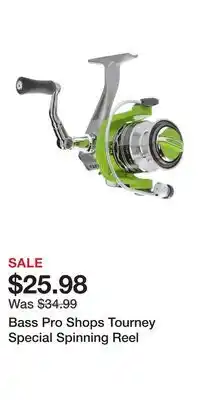 Cabela's Bass Pro Shops Tourney Special Spinning Reel offer
