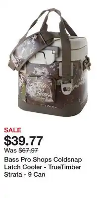 Cabela's Bass Pro Shops Coldsnap Latch Cooler - TrueTimber Strata - 9 Can offer