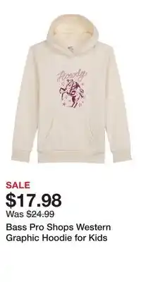 Cabela's Bass Pro Shops Western Graphic Hoodie for Kids offer