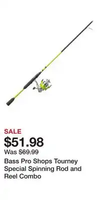 Cabela's Bass Pro Shops Tourney Special Spinning Rod and Reel Combo offer