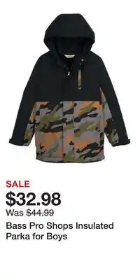 Cabela's Bass Pro Shops Insulated Parka for Boys offer