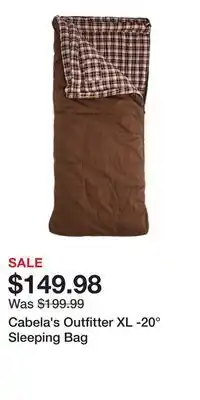 Cabela's Cabela's Outfitter XL -20° Sleeping Bag offer