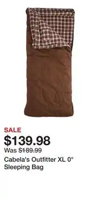 Cabela's Cabela's Outfitter XL 0° Sleeping Bag offer