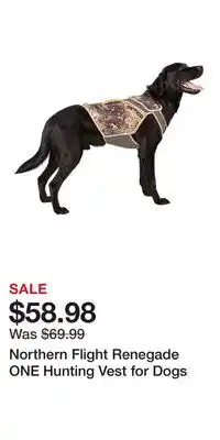 Cabela's Northern Flight Renegade ONE Hunting Vest for Dogs offer