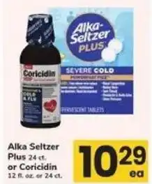 Safeway Alka- Seltzer PLUS or Coricidin offer