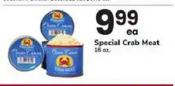 Safeway Special Crab Meat offer