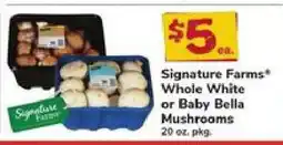 Safeway Signature Farms Mushrooms offer