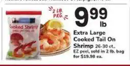 Safeway Extra Large Cooked Tail On Shrimp offer