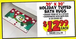 Ollie's 20 X 30 HOLIDAY TUFTED BATH RUGS offer