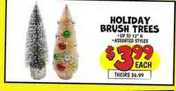 Ollie's HOLIDAY BRUSH TREES UP TO 12 H offer