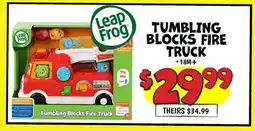 Ollie's TUMBLING BLOCKS FIRE offer