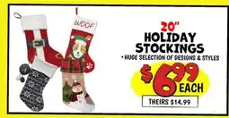 Ollie's WOOF 20 HOLIDAY STOCKINGS offer