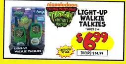 Ollie's LIGHT-UP WALKIE TALKIES offer