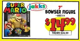 Ollie's 7 MARIO BOWSER FIGURE offer