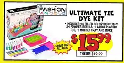 Ollie's ULTIMATE TIE DYE KIT offer