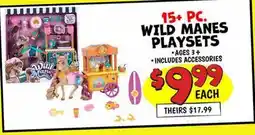 Ollie's 15+ PC. WILD MANES PLAYSETS offer