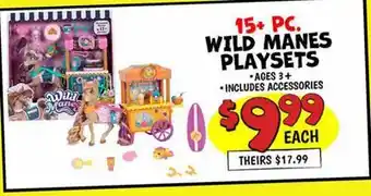 Ollie's 15+ PC. WILD MANES PLAYSETS offer