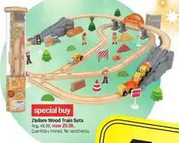 Meijer J'adore Wood Train Sets offer