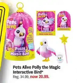 Meijer Pets Alive Polly the Magic Interactive Bird offer