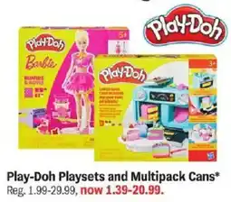 Meijer Play-Doh Playsets and Multipack Cans offer