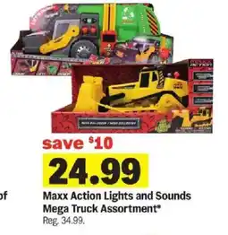Meijer Maxx Action Lights and Sounds Mega Truck Assortment offer