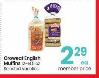 Safeway Oroweat English Muffins offer
