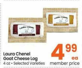 Safeway Laura Chenel Goat Cheese Log offer