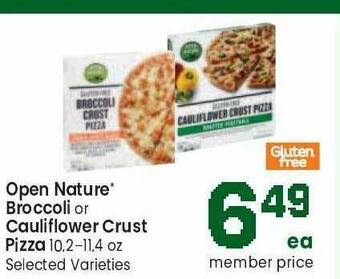 Safeway Open Nature Broccoli Or Cauliflower Crust Pizza offer