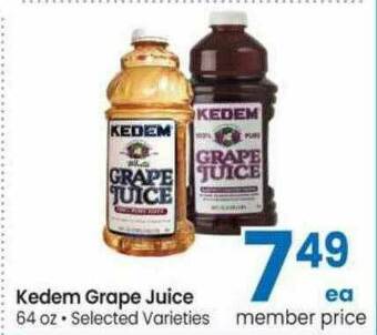 Safeway Kedem Grape Juice offer