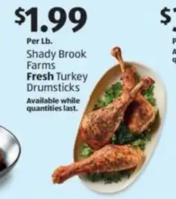 Aldi Shady Brook Farms Fresh Turkey Drumsticks offer