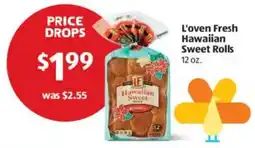 Aldi L'oven Fresh Hawaiian Sweet Rolls offer