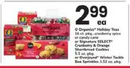 Safeway O Organics Holiday Treats offer