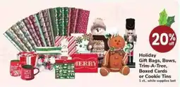 Safeway Holiday Gift Bags, Bows, Trim-A-Tree, offer
