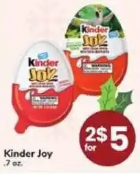 Safeway Kinder Joy offer