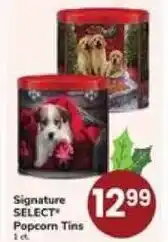 Safeway Signature SELECT Popcorn Tins offer